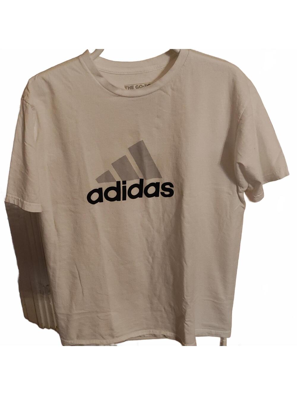 Adidas - the go to tee - Mens L - white - EUC